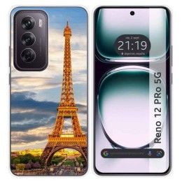 Funda Silicona para Oppo Reno 12 Pro 5G diseño Paris Dibujos