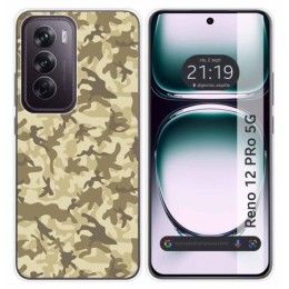 Funda Silicona para Oppo Reno 12 Pro 5G diseño Sand Camuflaje Dibujos