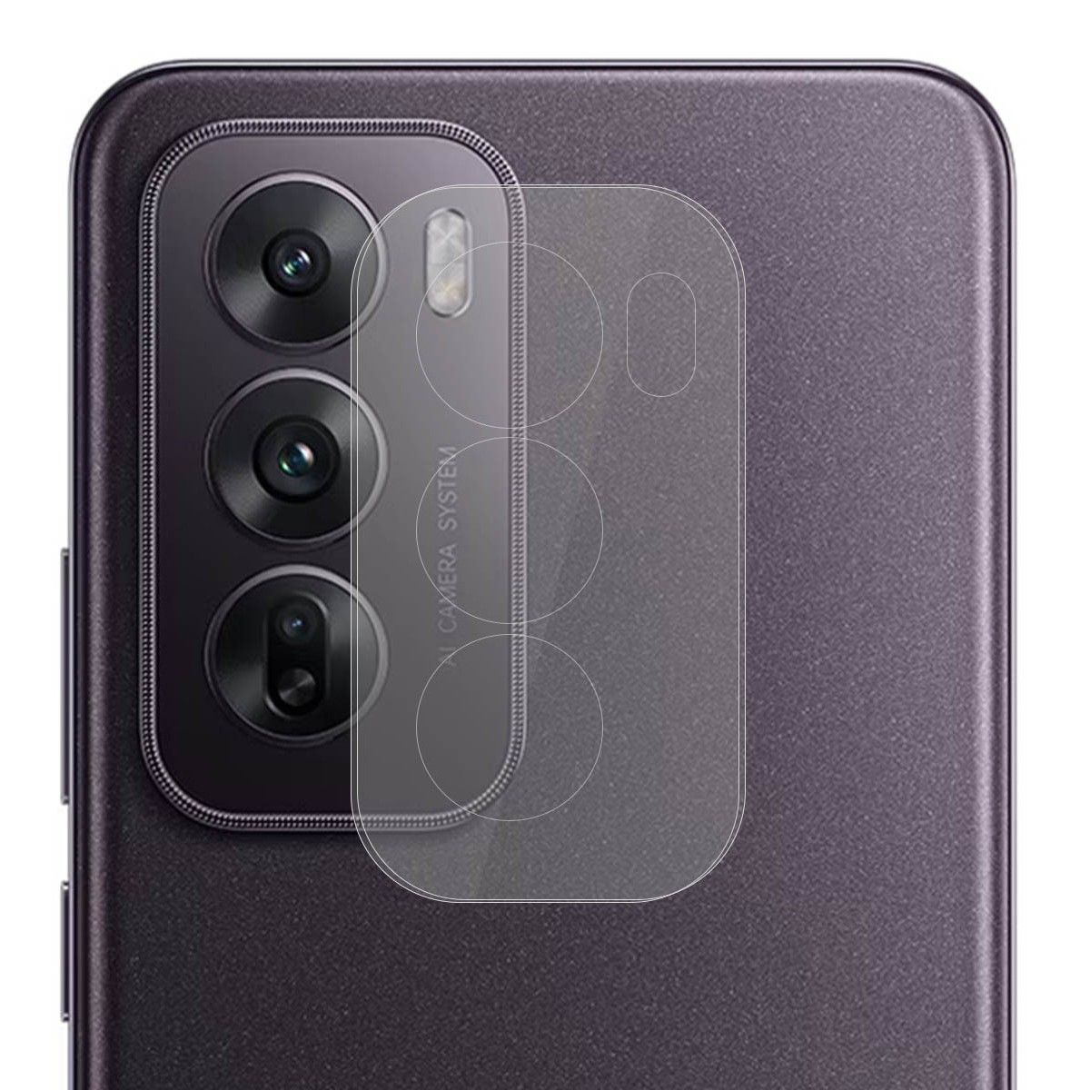 Protector Cristal Templado Cámara Trasera para Oppo Reno 12 Pro 5G Vidrio