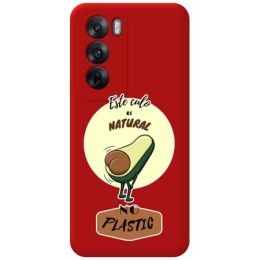 Funda Silicona Líquida Roja para Oppo Reno 12 5G diseño Culo Natural Dibujos