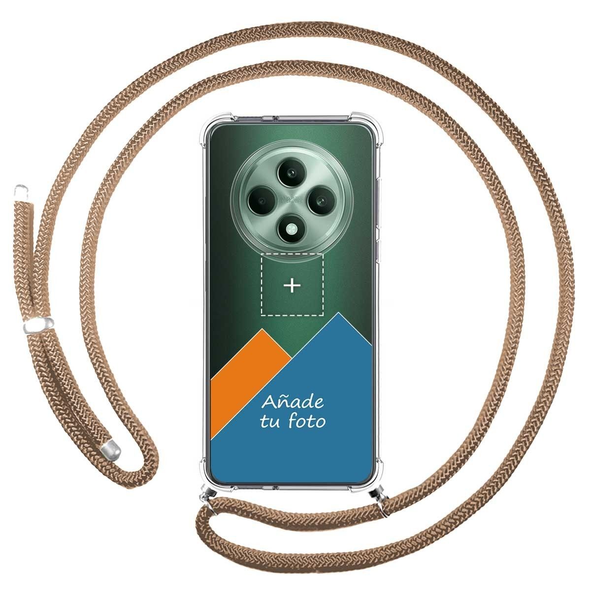 Personaliza tu Funda Colgante Transparente para Oppo Reno 12F 4G / 12 F 5G con Cordon Camel Dibujo Personalizada