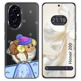 Funda Silicona Transparente para Huawei Honor 200 5G diseño Cabra Dibujos