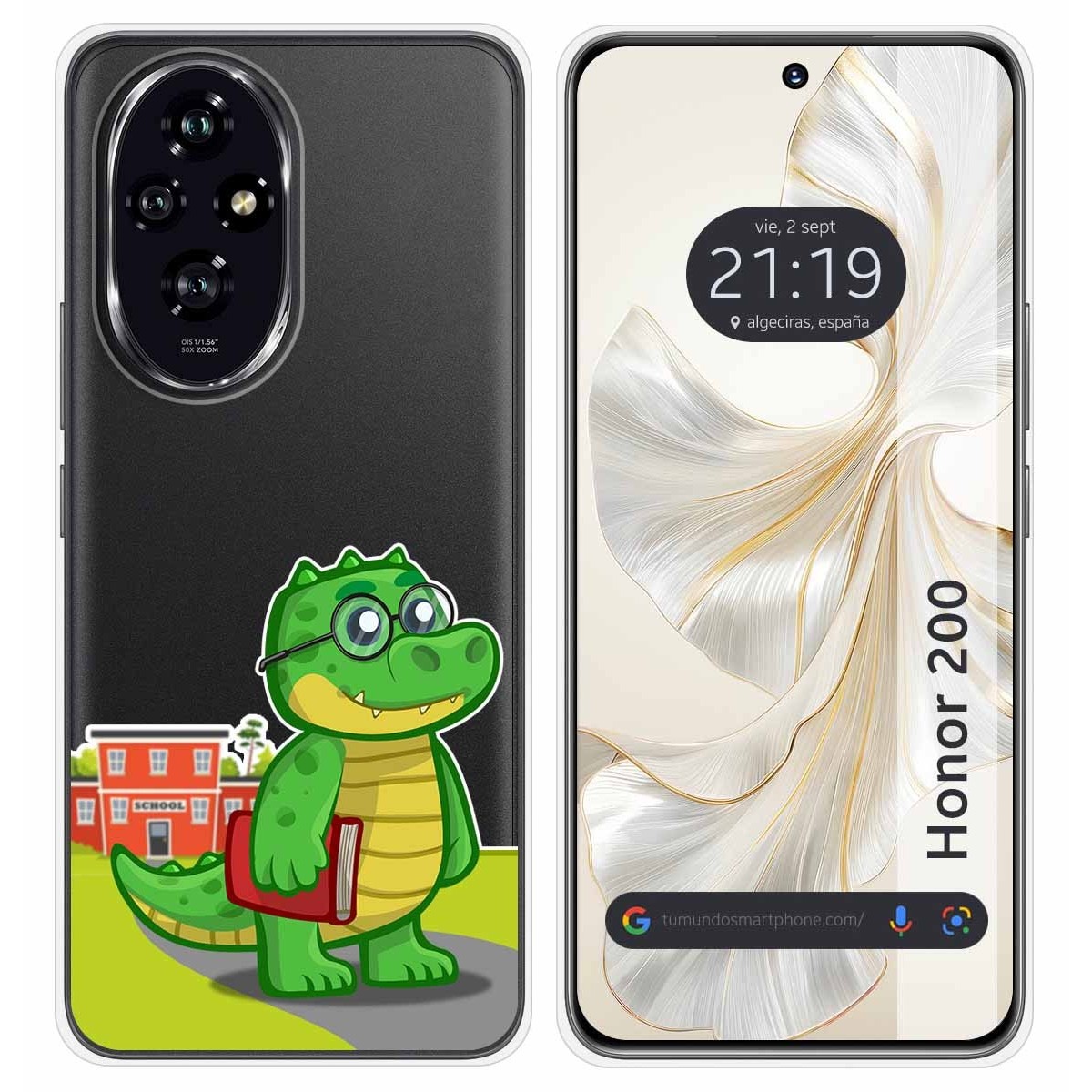 Funda Silicona Transparente para Huawei Honor 200 5G diseño Coco Dibujos