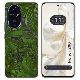 Funda Silicona Transparente para Huawei Honor 200 5G diseño Jungla Dibujos