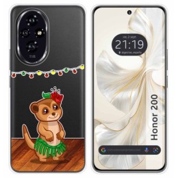 Funda Silicona Transparente para Huawei Honor 200 5G diseño Suricata Dibujos