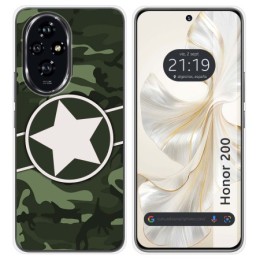 Funda Silicona para Huawei Honor 200 5G diseño Camuflaje 01 Dibujos