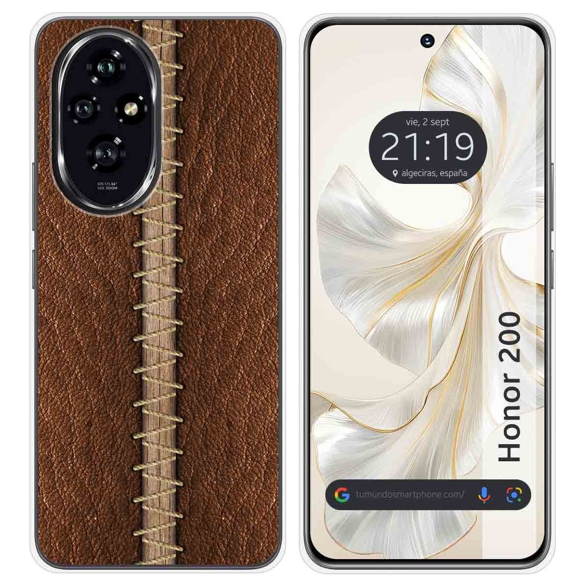 Funda Silicona para Huawei Honor 200 5G diseño Cuero 01 Dibujos