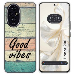 Funda Silicona para Huawei Honor 200 5G diseño Madera 01 Dibujos