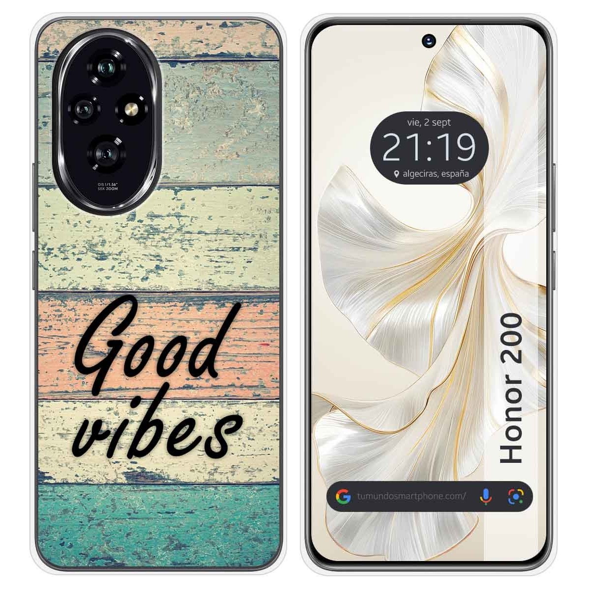 Funda Silicona para Huawei Honor 200 5G diseño Madera 01 Dibujos