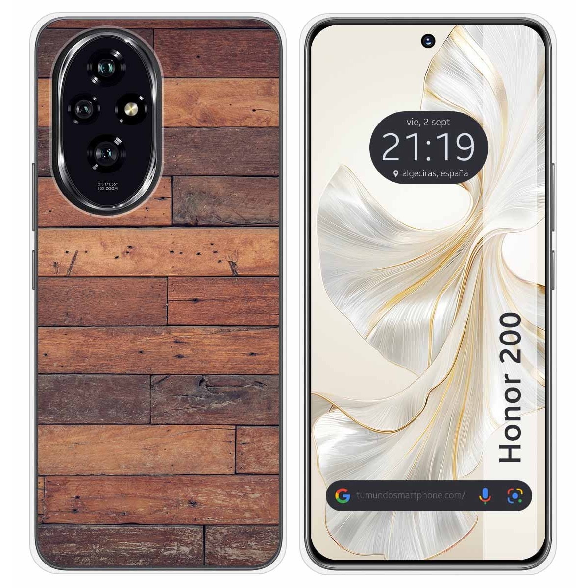 Funda Silicona para Huawei Honor 200 5G diseño Madera 03 Dibujos