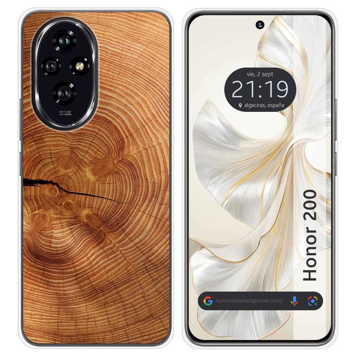 Funda Silicona para Huawei Honor 200 5G diseño Madera 04 Dibujos