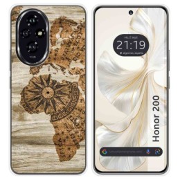 Funda Silicona para Huawei Honor 200 5G diseño Madera 07 Dibujos