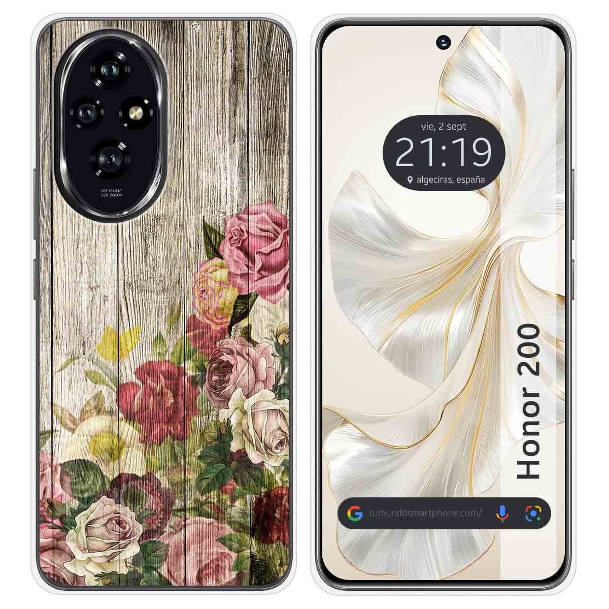 Funda Silicona para Huawei Honor 200 5G diseño Madera 08 Dibujos