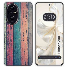 Funda Silicona para Huawei Honor 200 5G diseño Madera 10 Dibujos