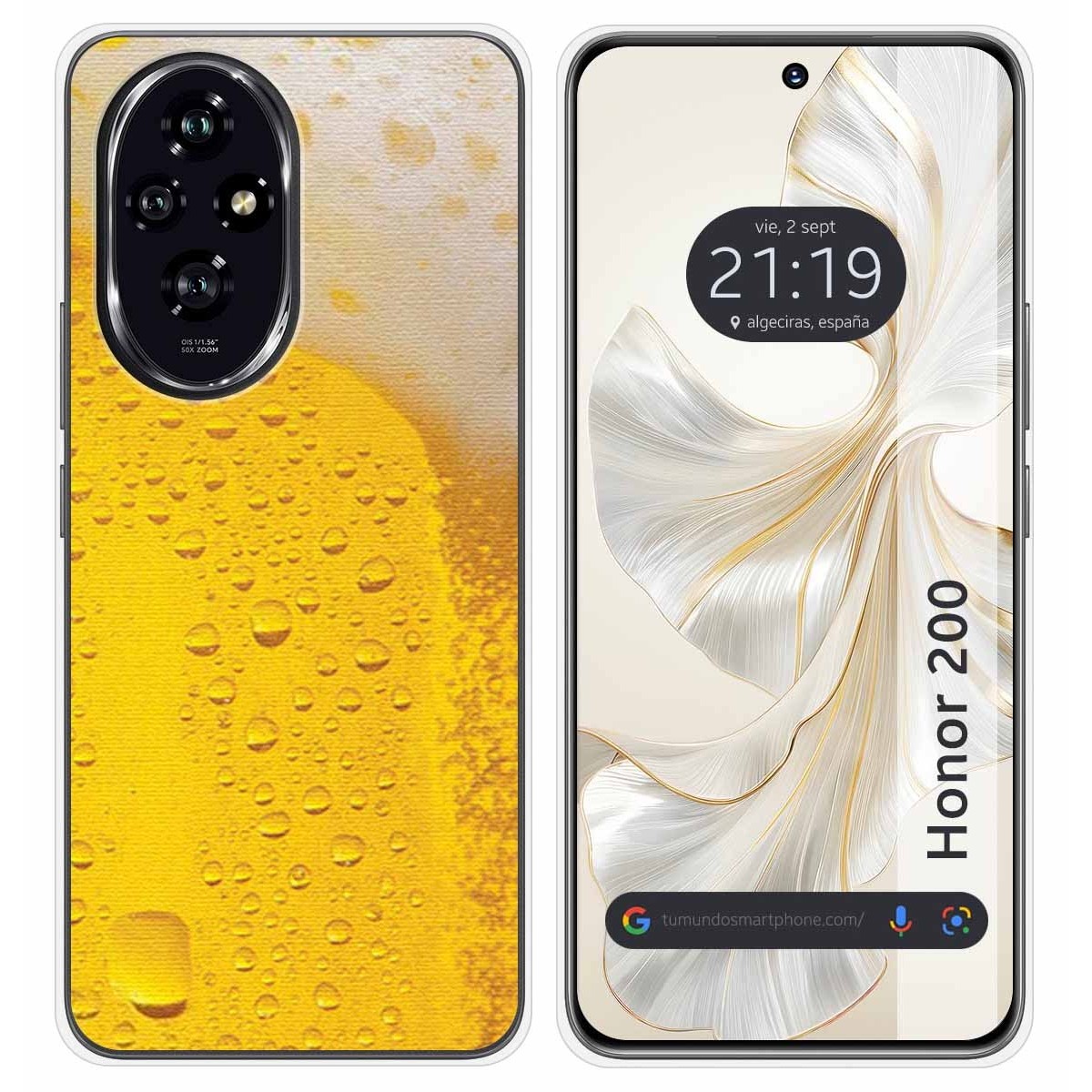 Funda Silicona para Huawei Honor 200 5G diseño Cerveza Dibujos