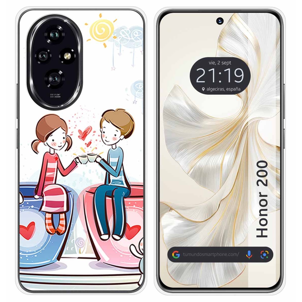 Funda Silicona para Huawei Honor 200 5G diseño Café Dibujos