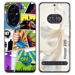 Funda Silicona para Huawei Honor 200 5G diseño Comic Dibujos