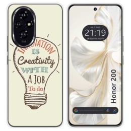 Funda Silicona para Huawei Honor 200 5G diseño Creativity Dibujos