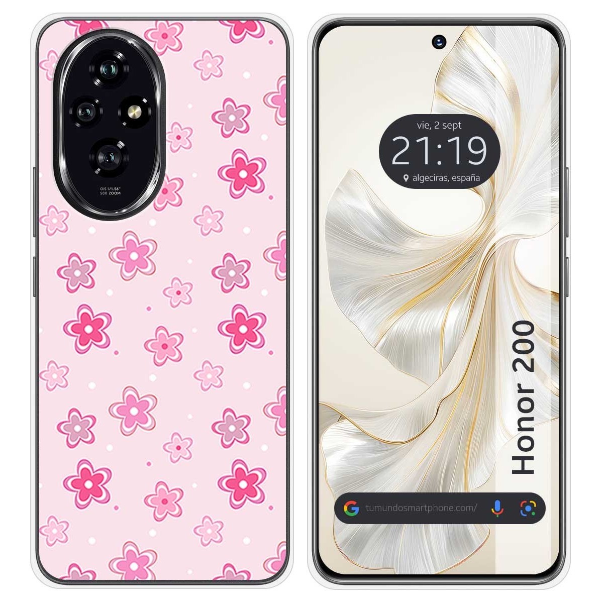 Funda Silicona para Huawei Honor 200 5G diseño Flores Dibujos