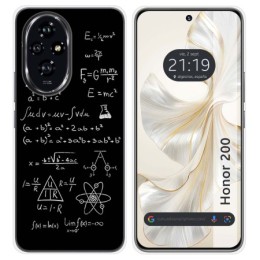 Funda Silicona para Huawei Honor 200 5G diseño Formulas Dibujos