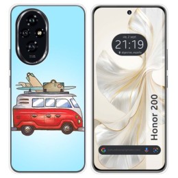 Funda Silicona para Huawei Honor 200 5G diseño Furgoneta Dibujos