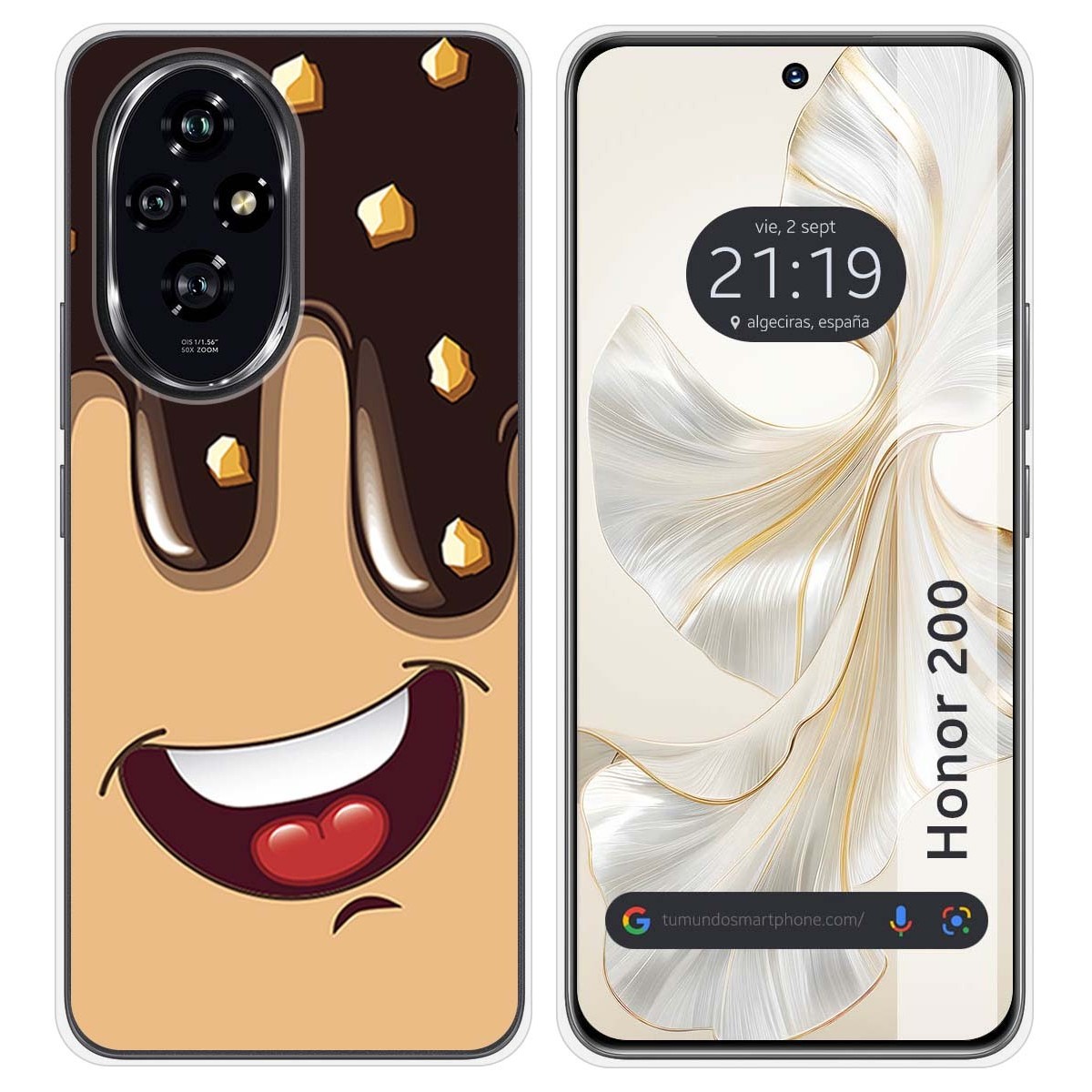 Funda Silicona para Huawei Honor 200 5G diseño Helado Chocolate Dibujos