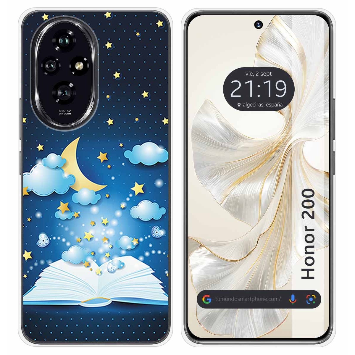 Funda Silicona para Huawei Honor 200 5G diseño Libro Cuentos Dibujos