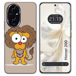 Funda Silicona para Huawei Honor 200 5G diseño Leon Dibujos