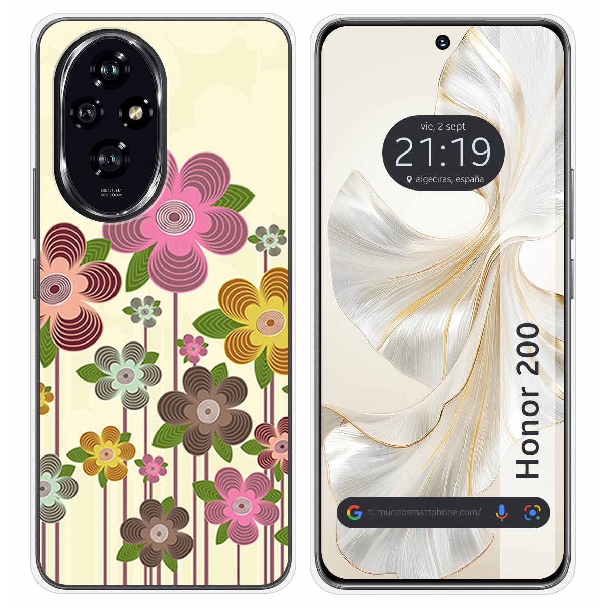 Funda Silicona para Huawei Honor 200 5G diseño Primavera En Flor Dibujos