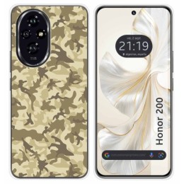 Funda Silicona para Huawei Honor 200 5G diseño Sand Camuflaje Dibujos