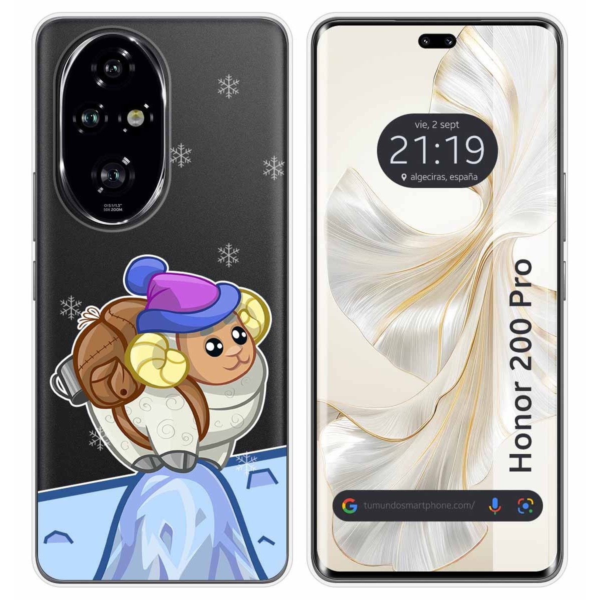 Funda Silicona Transparente para Huawei Honor 200 Pro 5G diseño Cabra Dibujos