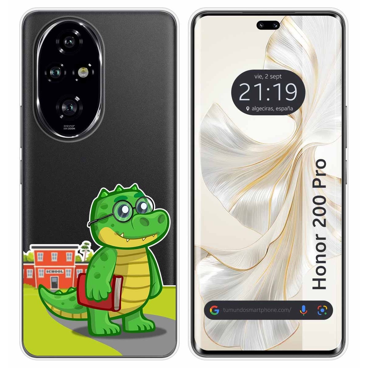 Funda Silicona Transparente para Huawei Honor 200 Pro 5G diseño Coco Dibujos