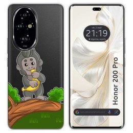 Funda Silicona Transparente para Huawei Honor 200 Pro 5G diseño Mono Dibujos