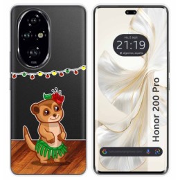 Funda Silicona Transparente para Huawei Honor 200 Pro 5G diseño Suricata Dibujos