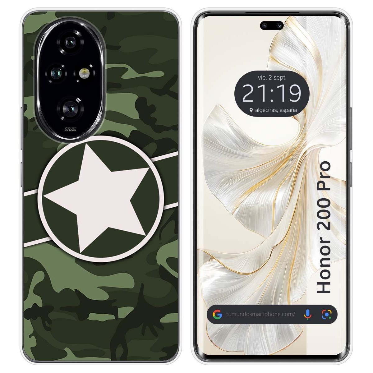 Funda Silicona para Huawei Honor 200 Pro 5G diseño Camuflaje 01 Dibujos