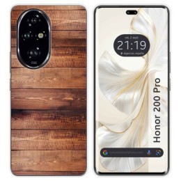 Funda Silicona para Huawei Honor 200 Pro 5G diseño Madera 02 Dibujos