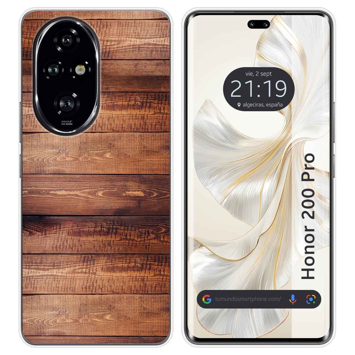 Funda Silicona para Huawei Honor 200 Pro 5G diseño Madera 02 Dibujos