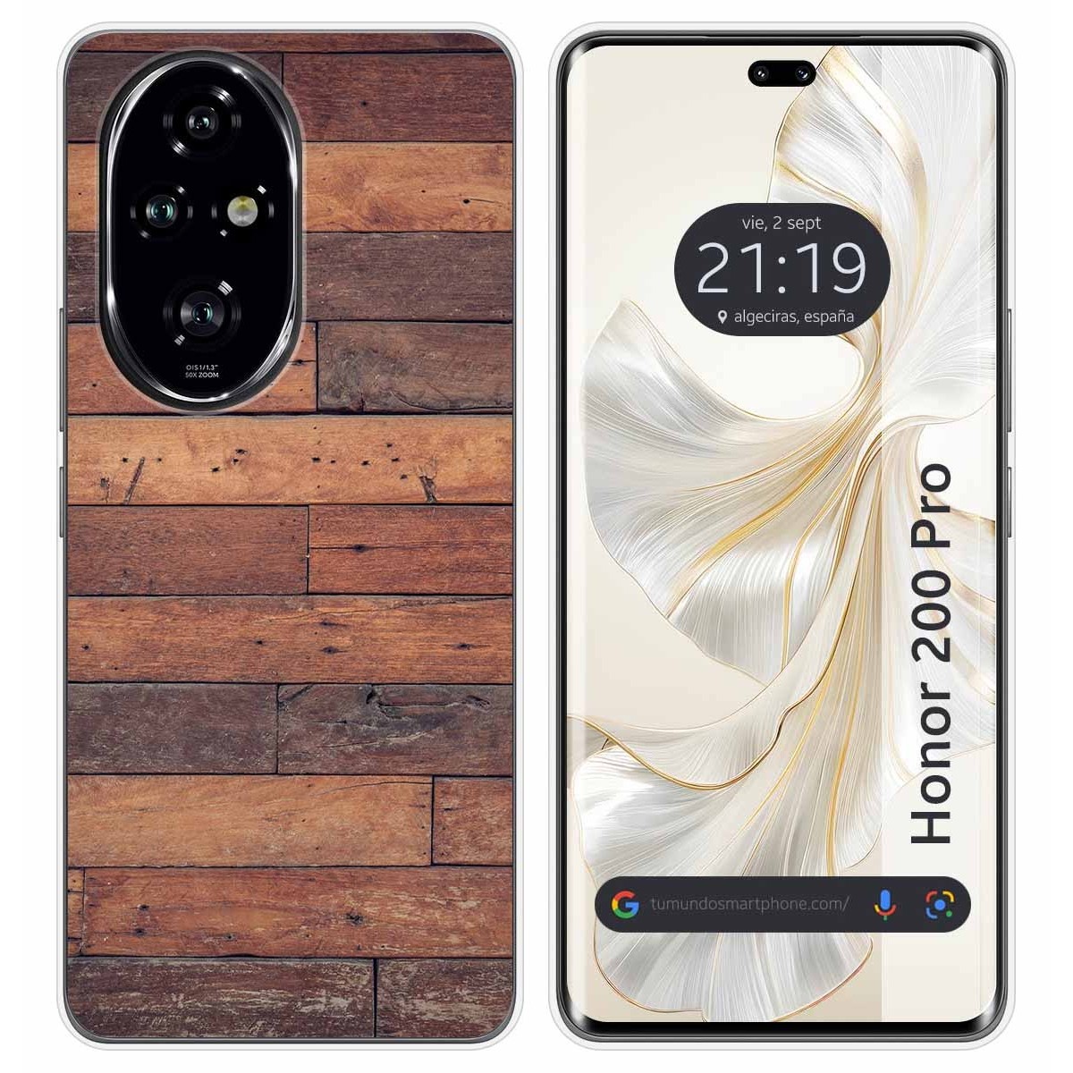 Funda Silicona para Huawei Honor 200 Pro 5G diseño Madera 03 Dibujos