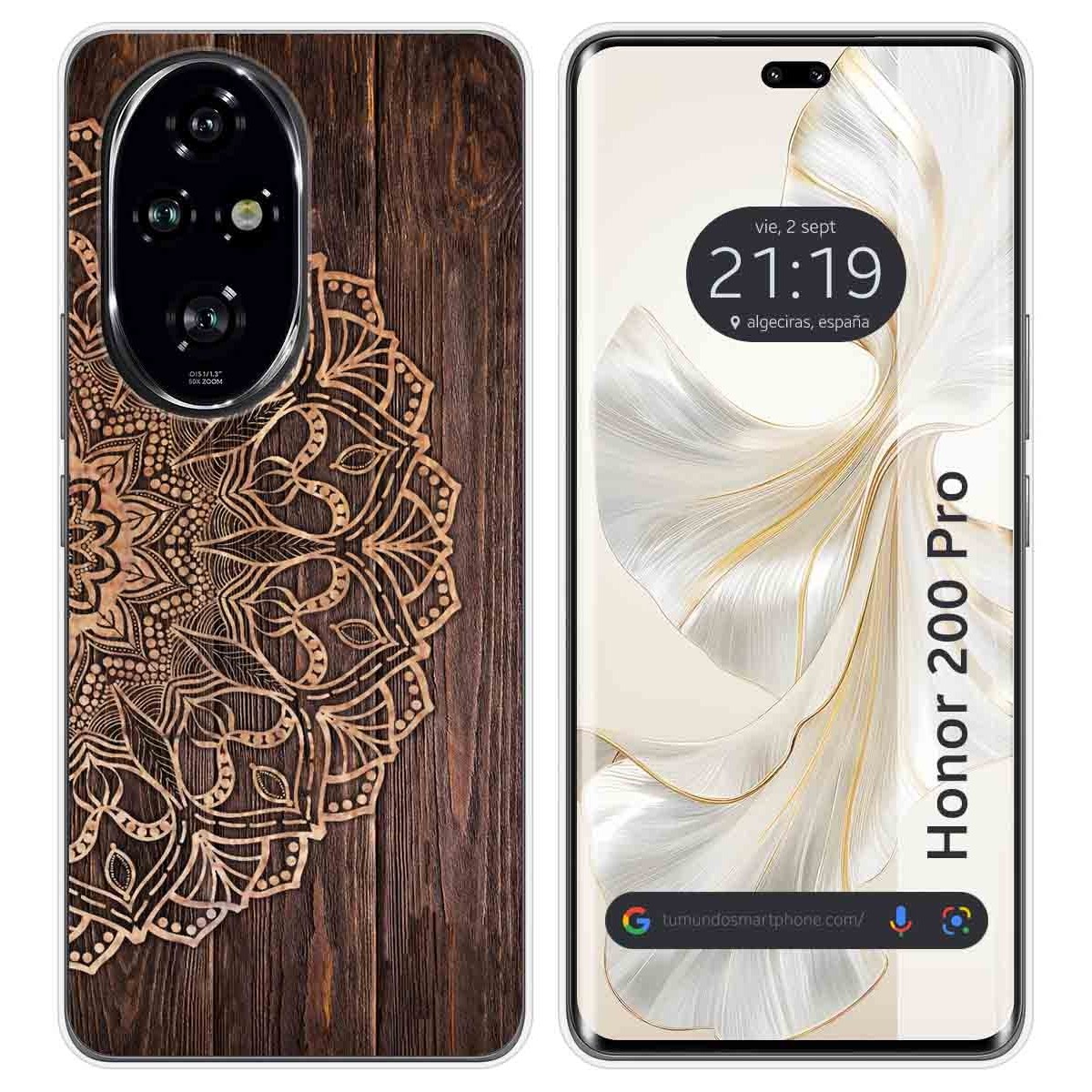 Funda Silicona para Huawei Honor 200 Pro 5G diseño Madera 06 Dibujos