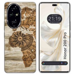 Funda Silicona para Huawei Honor 200 Pro 5G diseño Madera 07 Dibujos