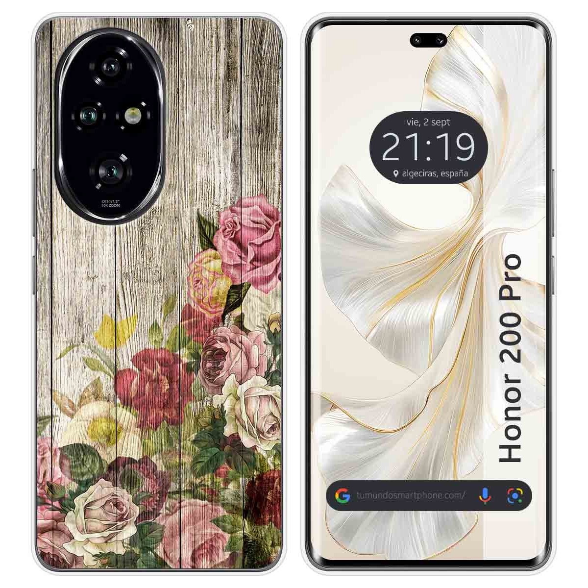 Funda Silicona para Huawei Honor 200 Pro 5G diseño Madera 08 Dibujos