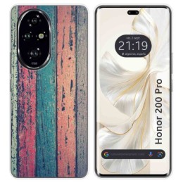 Funda Silicona para Huawei Honor 200 Pro 5G diseño Madera 10 Dibujos