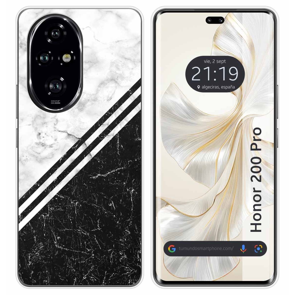 Funda Silicona para Huawei Honor 200 Pro 5G diseño Mármol 01 Dibujos