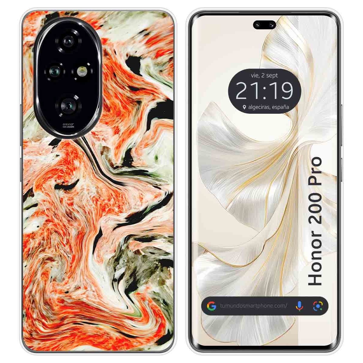 Funda Silicona para Huawei Honor 200 Pro 5G diseño Mármol 12 Dibujos