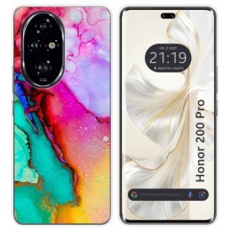 Funda Silicona para Huawei Honor 200 Pro 5G diseño Mármol 15 Dibujos