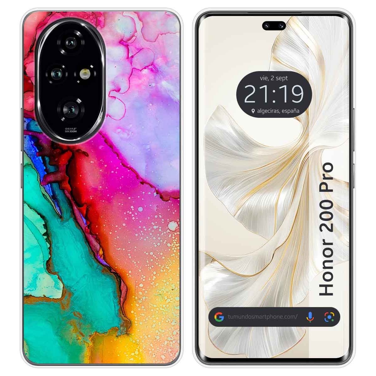 Funda Silicona para Huawei Honor 200 Pro 5G diseño Mármol 15 Dibujos