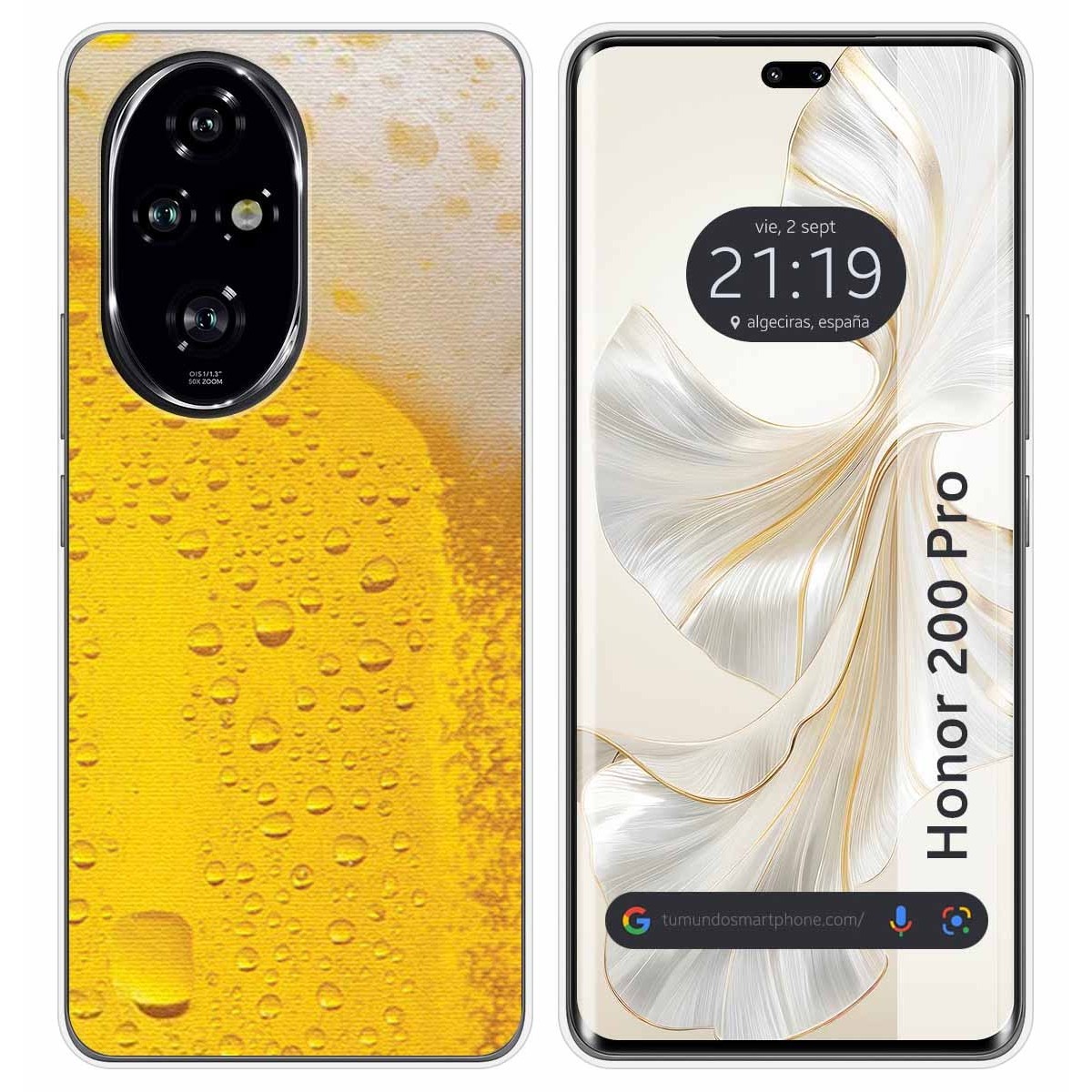 Funda Silicona para Huawei Honor 200 Pro 5G diseño Cerveza Dibujos