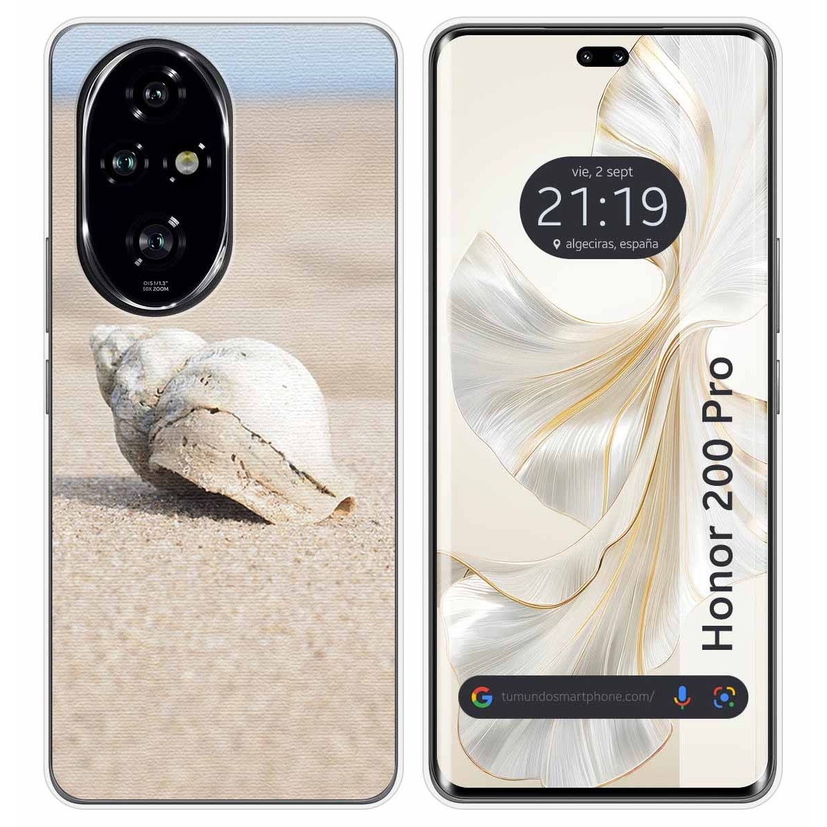 Funda Silicona para Huawei Honor 200 Pro 5G diseño Concha Dibujos