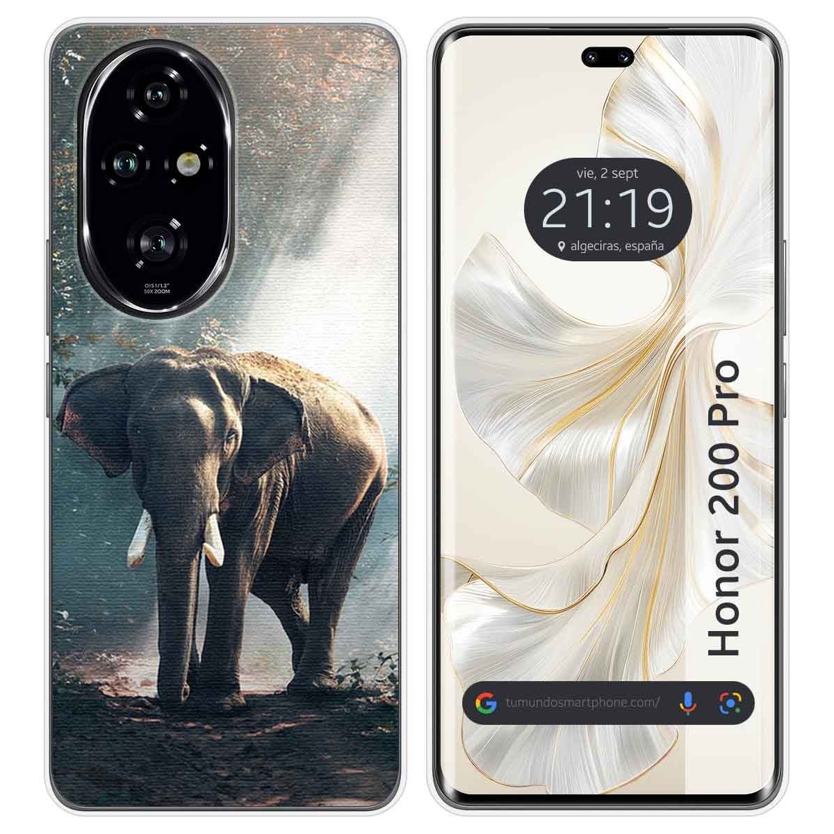 Funda Silicona para Huawei Honor 200 Pro 5G diseño Elefante Dibujos