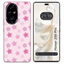 Funda Silicona para Huawei Honor 200 Pro 5G diseño Flores Dibujos